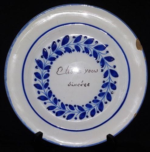 Ancienne assiette parlante - parlante, de