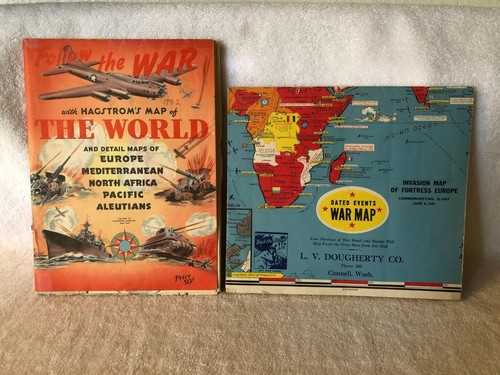 Vintage world war - war, maps