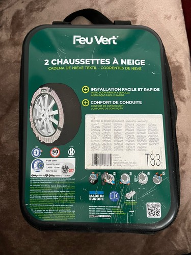 Chaussettes neige feu vert - feu,