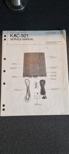 Service manual kac - kac-921, kenwood