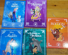 5 BD DISNEY Modernes:Livre JUNGLE,ALADDIN,Reine NEIGE, ROI LION,RAIPONCE, C NEUF