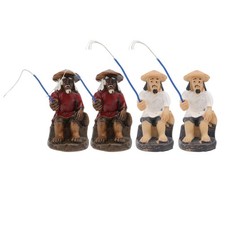  4 Pcs Déco Aquarium Ornement