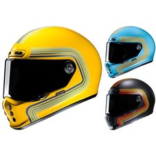 HJC Casque de Moto - V10 Foni - Vintage Classic Casque Intégral