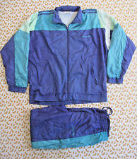 Survetement ADIDAS 90'S Nylon Polyester violet vert veste + Pantalon - 162 / S