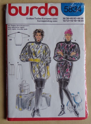 Patron burda 5834 ensemble - §,