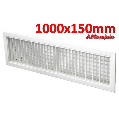 Grille soufflage alu blanc - alu,