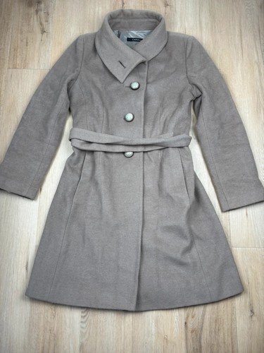 Manteau caroll taupe laine - manteau,