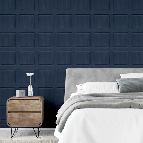 Papier peint bleu marine - peint,