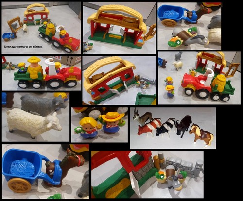Ferme avec son tracteur ses - ferme, et