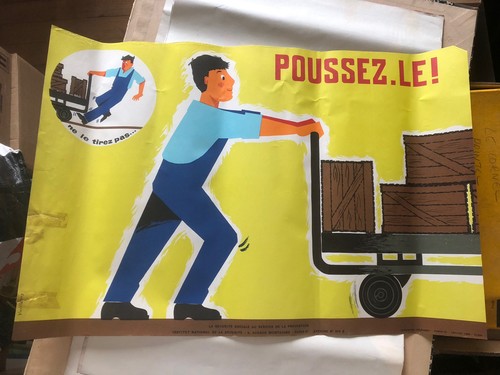Affiche ancienne chariot - affiche,