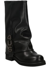 4US Bottes Femme Faux Cuir Avec Revers By Cesare Paciotti - Ner (Noir)