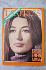 ANCIEN MAGAZINE L'EXPRESS 824 1967 ANOUK AIMEE SAMMY DAVIS SEMPE