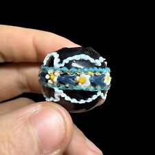 Ancien Flacon En Verre Filé