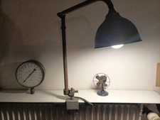 Lampe d’atelier industrielle KI‑E‑KLAIR années 40 / 1950, lampe ancienne