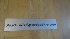 PLV AUDI A3 SPORTBACK E-TRON SHOWROOM PLAQUE GARAGE CONCESSIONNAIRE