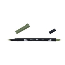 [ABT-228] TOMBOW Feutre Dessin Double Pointe ABT Dual Brush Pen 228 vert gris