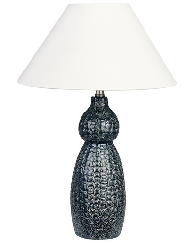 Lampe table bleu blanc - de, et
