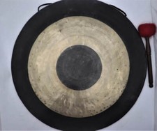 Gong extra large de 60 cm - méditation gong tibétain, gong fait main à la...