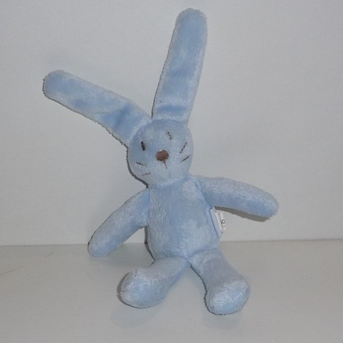 Doudou lapin jacadi bleu - lapin,
