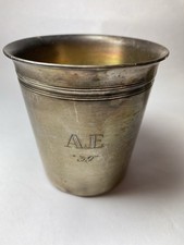 TIMBALE métal argenté, Orfèvre Français Non Identifié, Qualité De Plaquage 6gr