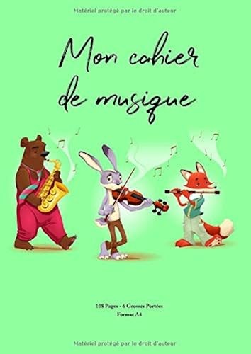 Mon cahier musique papier - mon, musique: