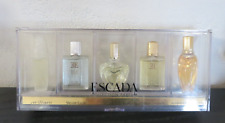 coffret collection  de 5  miniatures de parfum  escada