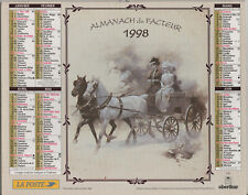 1998 - CALENDRIER DES POSTES - ALMANACH SARTHE - Calèche (1900) - Diligence