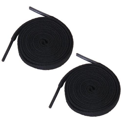 Lacets neufs plats noirs - lacets,