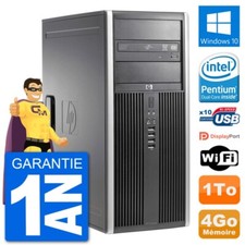 PC Tour HP 8200 Intel G630 RAM 4Go Disque Dur 1To Windows 10 Wifi
