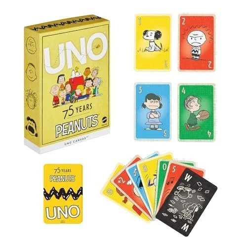 Uno peanuts 75th - uno, anniversary