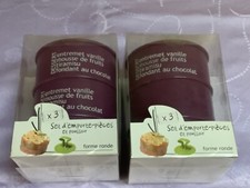 SET D'EMPORTE-PIÈCES POUSSOIR RONDE POUR ENTREMETS..9,7 cm DIAMÈTRE 4,5 HAUTEUR