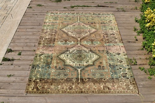 Tapis turc 4x6 - tissé, à