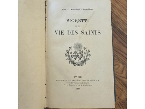 Fioretti vie des saints - des,