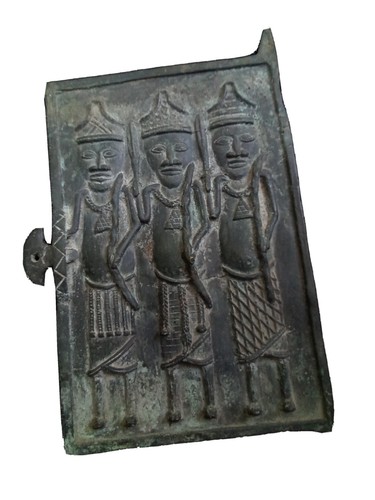 Porte bronze dogon africain - bronze,