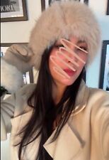 Magnifique chapka Russe Chapeau Bonnet Fausse Fourrure Ultra Doux Et Chaud Beige