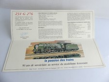JOUEF CLUB NOTICE CERTIFICAT LOCOMOTIVE 231 G 76 N° 0195