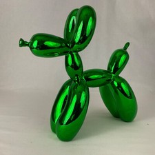 Jeff Koons d après Limited Balloon Dog Green Éditions Studio Sculpture et COA