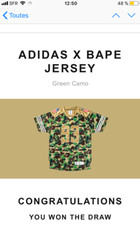 ADIDAS X BAPE JERSEY Green