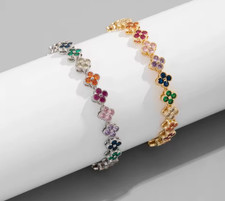 Bracelet Trèfle Nacre Acier
