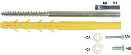 Fixation universelle m8 - fixation,