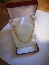 Collier en plaqué or maille