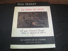 Elsa TRIOLET: la mise en mots