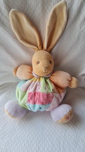 Doudou boule lapin - kaloo, bleu