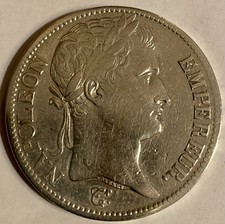 5 FRANCS NAPOLÉON Ier EMPEREUR, EMPIRE FRANÇAIS 1809 Atelier A - PIÈCE ARGENT