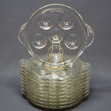 10 Plats Assiettes A Escargots Four Pyrex France Vintage