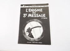 Tintin L'énigme du 3e message