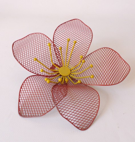 Fleur murale métal design - fleur,