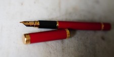 CHARMANT STYLO PLUME WATERMAN LADY ALICE EN LAQUE ROUGE RUBIS- PLUME PL. OR FINE