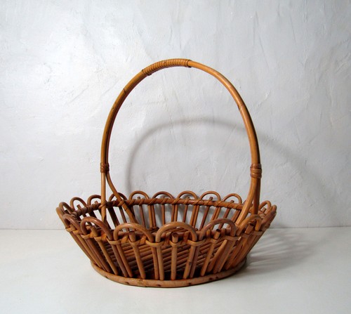 Ancien panier corbeille - ancien, en