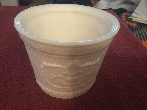 White ceramic crock - style, bowl